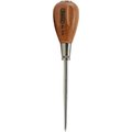 General Tools & Instruments Co. General Tools Scratch Awl, Brown Fluted Hardwood Handle, Allow Steel Blade 818